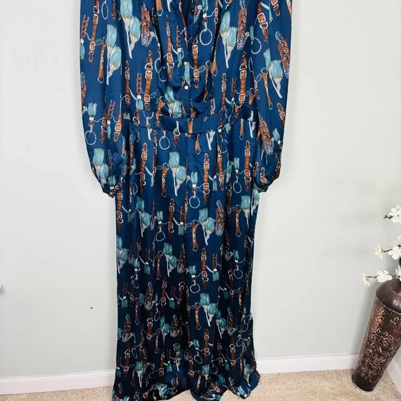 Fashion Nova Navy Printed Jumpsuit - Picture 6 of 9